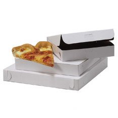 2" Kraft/Kraft E-Flute Detroit Style Pizza Box - 14" x 10"