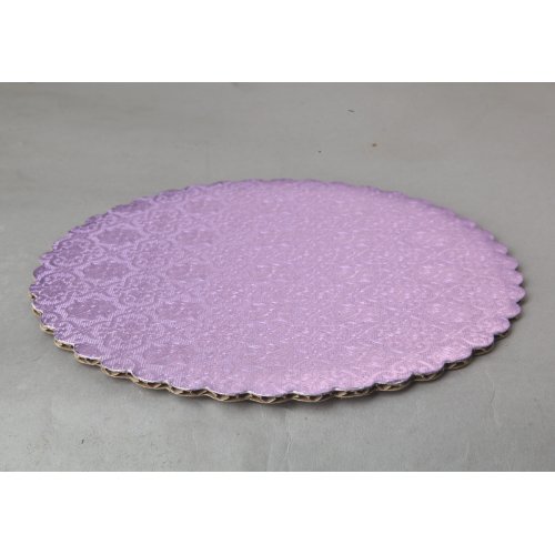 C-Flute Lilac Scalloped Cake Circles - 8"