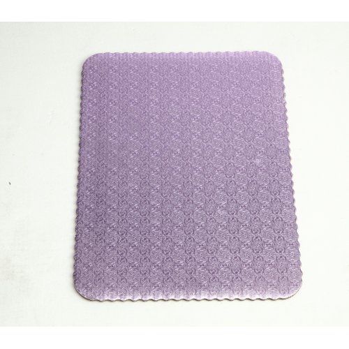 D/W Lilac Scalloped Cake Pads - 1/4 sheet