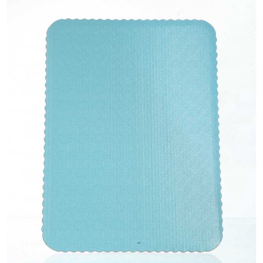 D/W T-Blue Scalloped Cake Pads - 1/2 sheet
