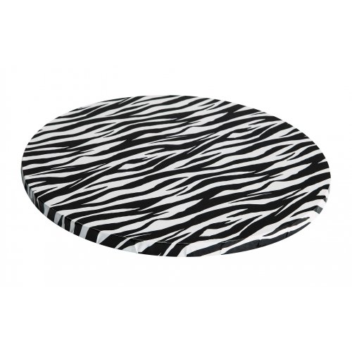 Zebra Print Round Drums B/C-Flute - 6"