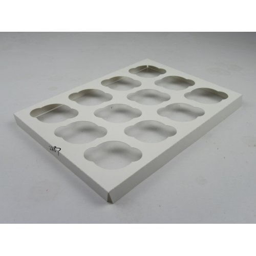 14X10 Cupcake Insert White  - 12 Reg Cup