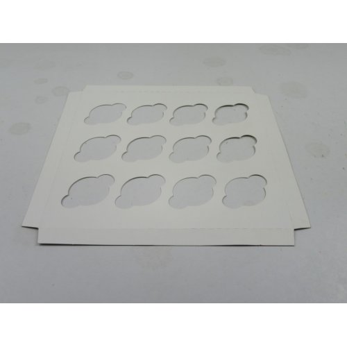 10X10 Cupcake Insert White  - 12 Mini Cup