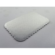 C-Flute Silver Scalloped Pads - 1/8 Sheet