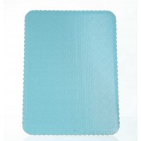 D/W T-Blue Scalloped Cake Pads - 1/2 sheet