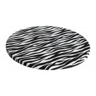 Zebra Print Round Drums B/C-Flute - 10"