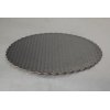 C-Flute Black Scalloped Cake Circles - 12"